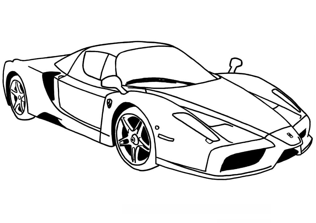 Free printable Ferrari coloring page #186874 from Transportation collection