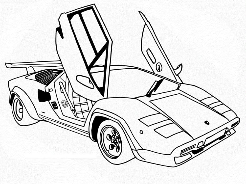 Free printable Ferrari coloring page #186879 from Transportation collection