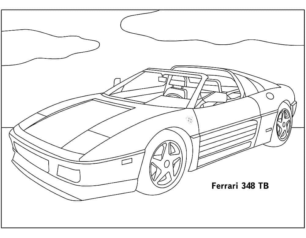 Free printable Ferrari coloring page #186883 from Transportation collection Free printable Ferrari coloring page #186883 from Transportation collection