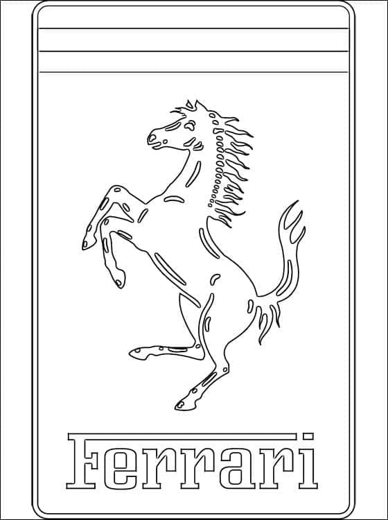 Free printable Ferrari coloring page #186892 from Transportation collection
