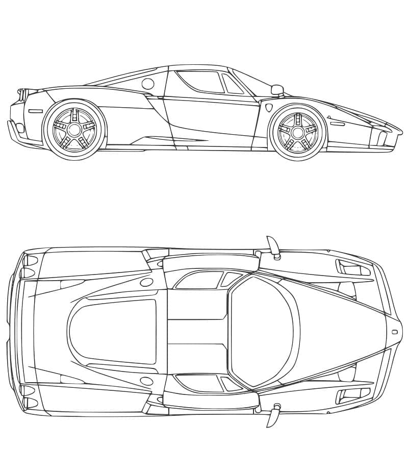 Free printable Ferrari coloring page #186894 from Transportation collection Free printable Ferrari coloring page #186894 from Transportation collection
