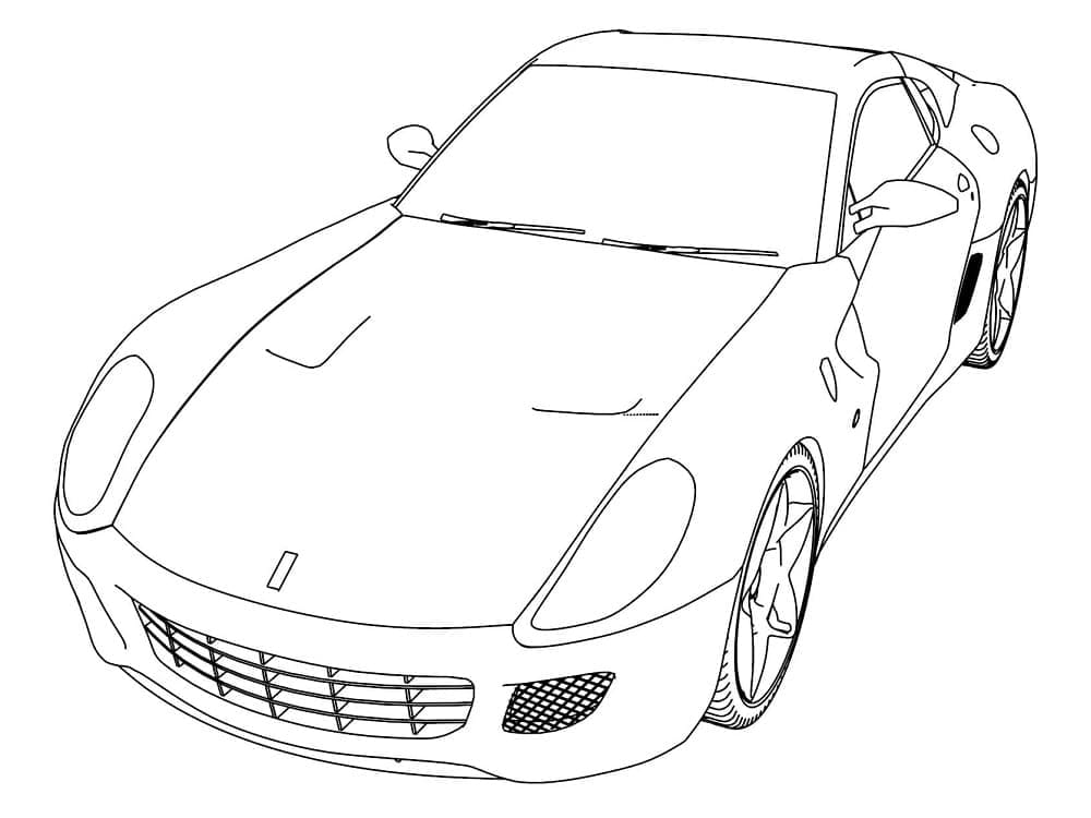 Free printable Ferrari coloring page #186904 from Transportation collection