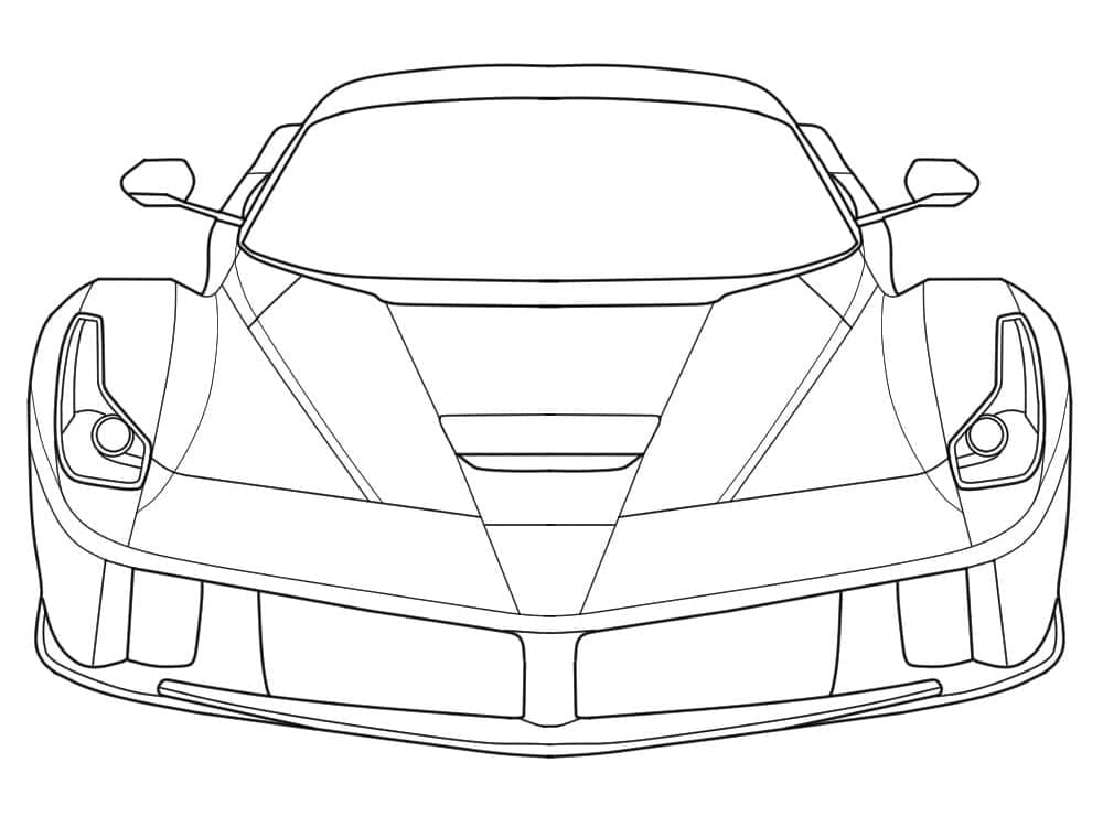 Free printable Ferrari coloring page #186914 from Transportation collection Free printable Ferrari coloring page #186914 from Transportation collection