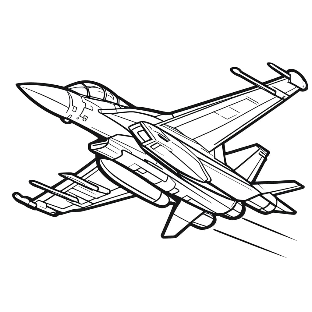 Free printable Fighter Jets coloring page #202475 from Transportation collection