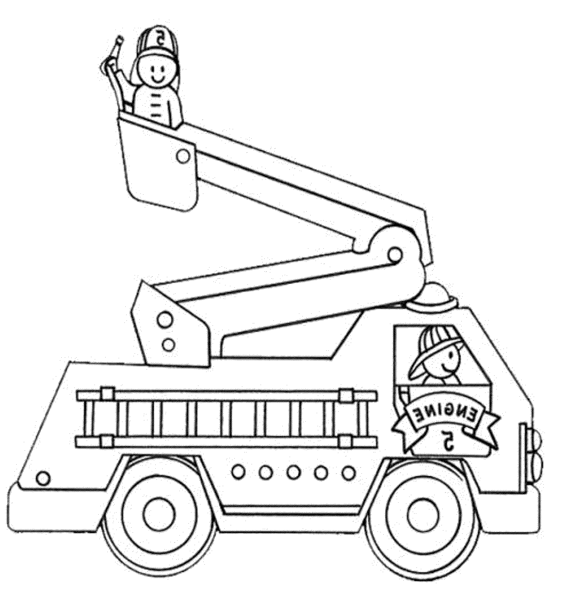 Drawing Firetruck 135796 Transportation Printable Coloring Pages