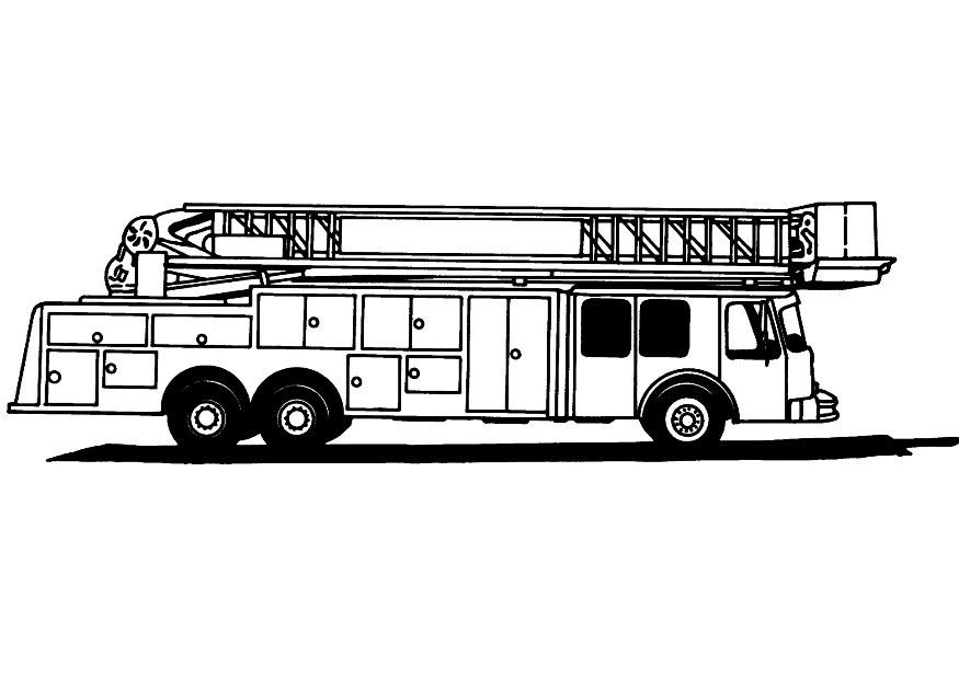 Coloring page: Firetruck (Transportation) #135802 - Free Printable Coloring Pages