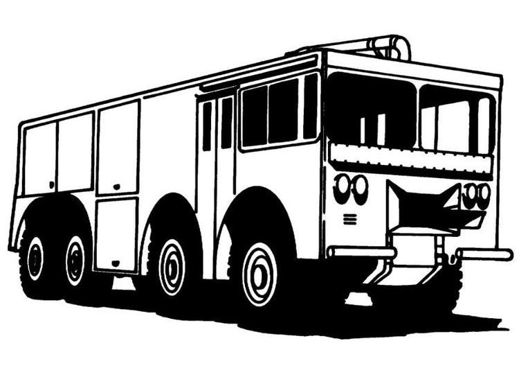 Coloring page: Firetruck (Transportation) #135872 - Free Printable Coloring Pages