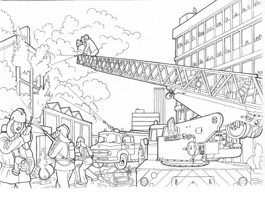 Coloring page: Firetruck (Transportation) #135915 - Free Printable Coloring Pages