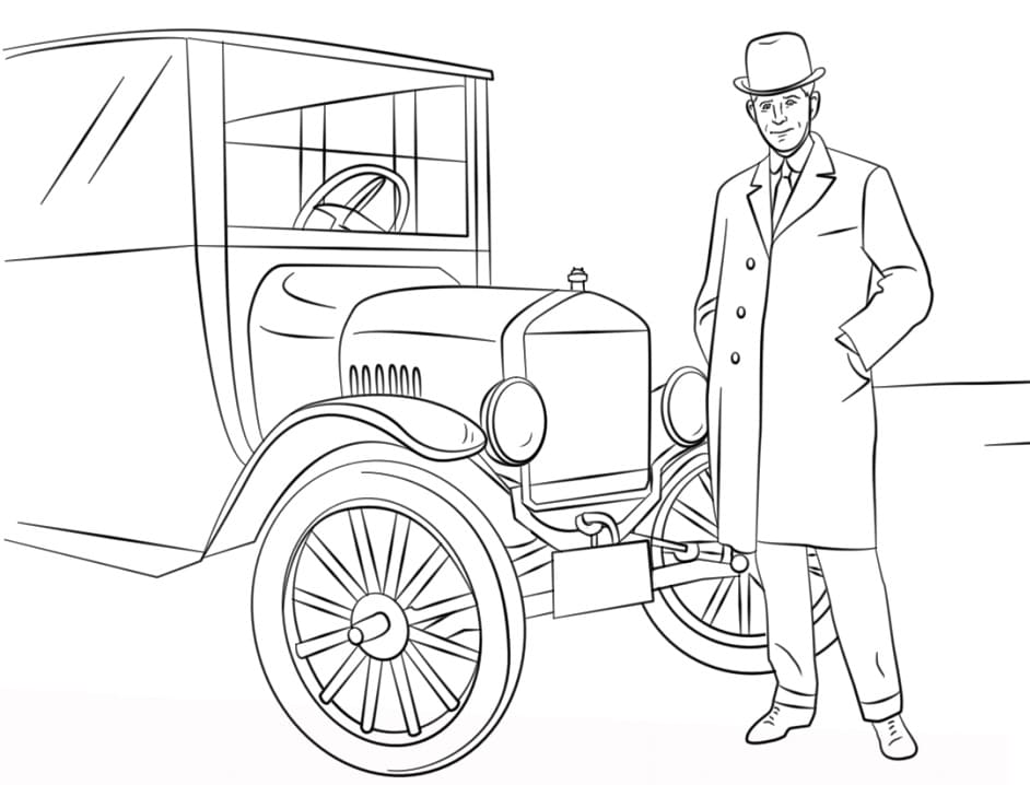 Coloring page: Ford (Transportation) #174209 - Free Printable Coloring Pages