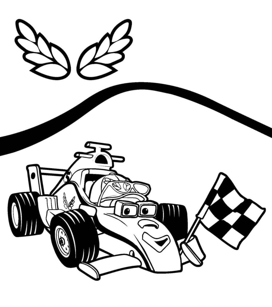 Free printable Formula 1 coloring page #197674 from Transportation collection