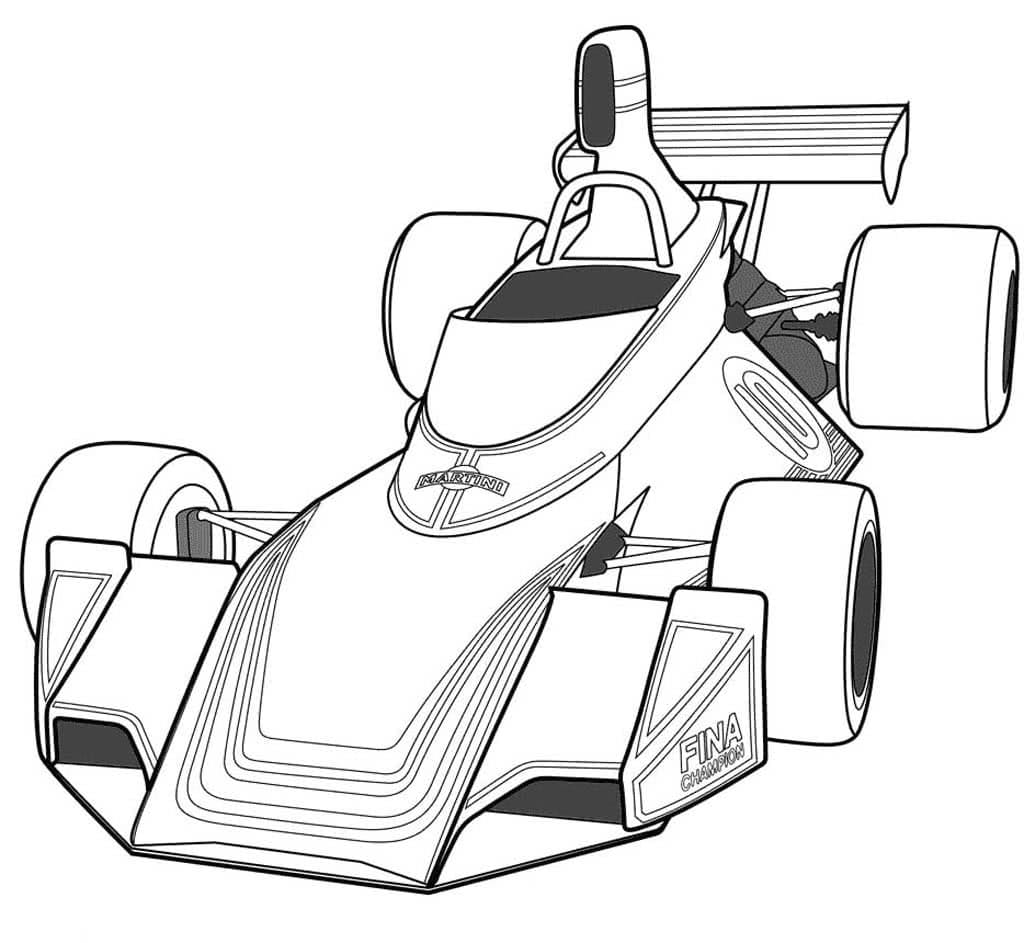 Free printable Formula 1 coloring page #197675 from Transportation collection