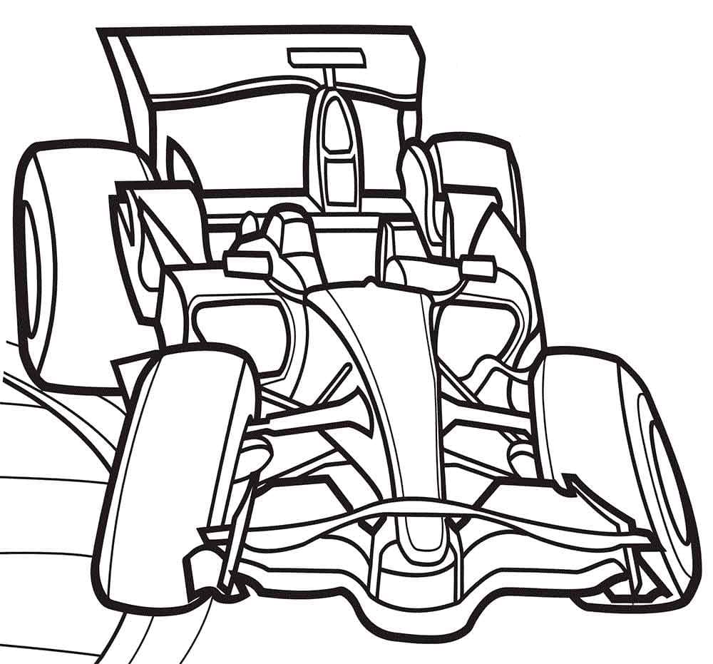 Free printable Formula 1 coloring page #197676 from Transportation collection