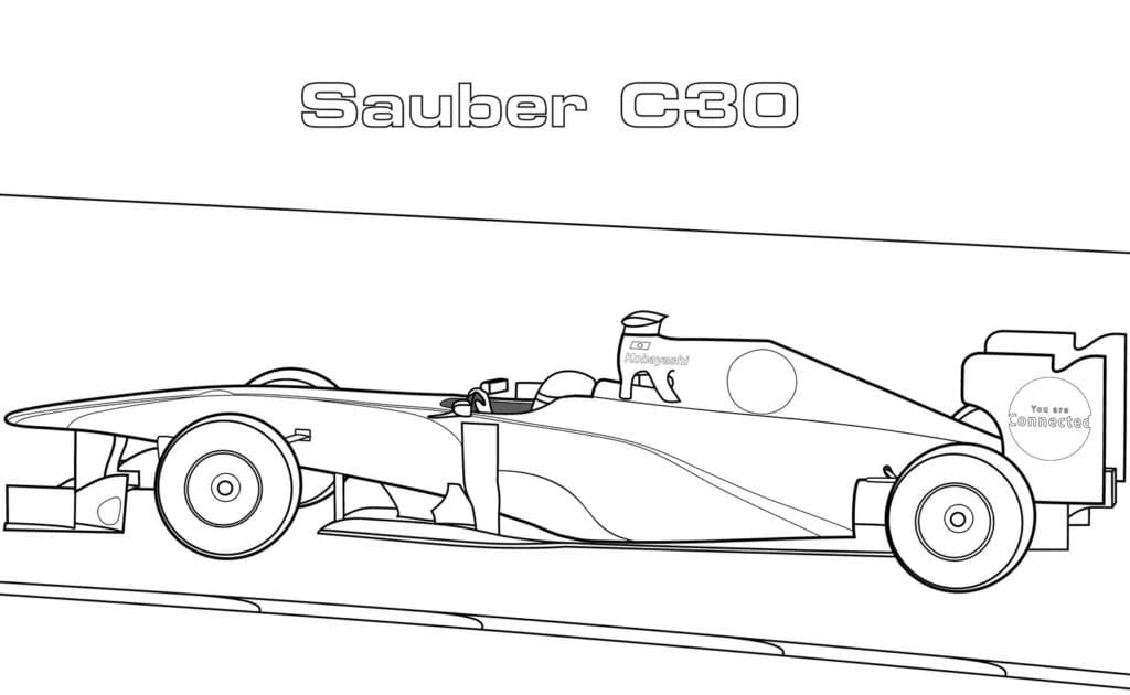 Free printable Formula 1 coloring page #197695 from Transportation collection Free printable Formula 1 coloring page #197695 from Transportation collection