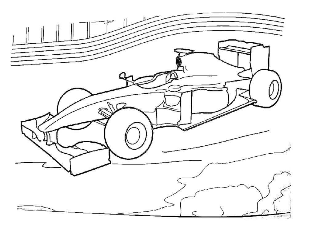 Free printable Formula 1 coloring page #197699 from Transportation collection