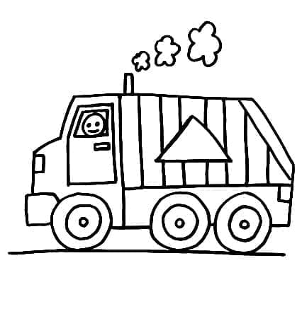 Coloring page: Garbage Truck (Transportation) #202069 - Free Printable Coloring Pages