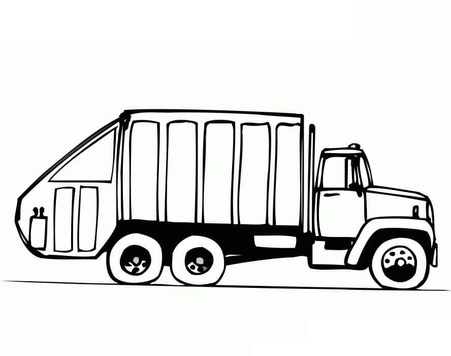 Free printable Garbage Truck coloring page #202073 from Transportation collection