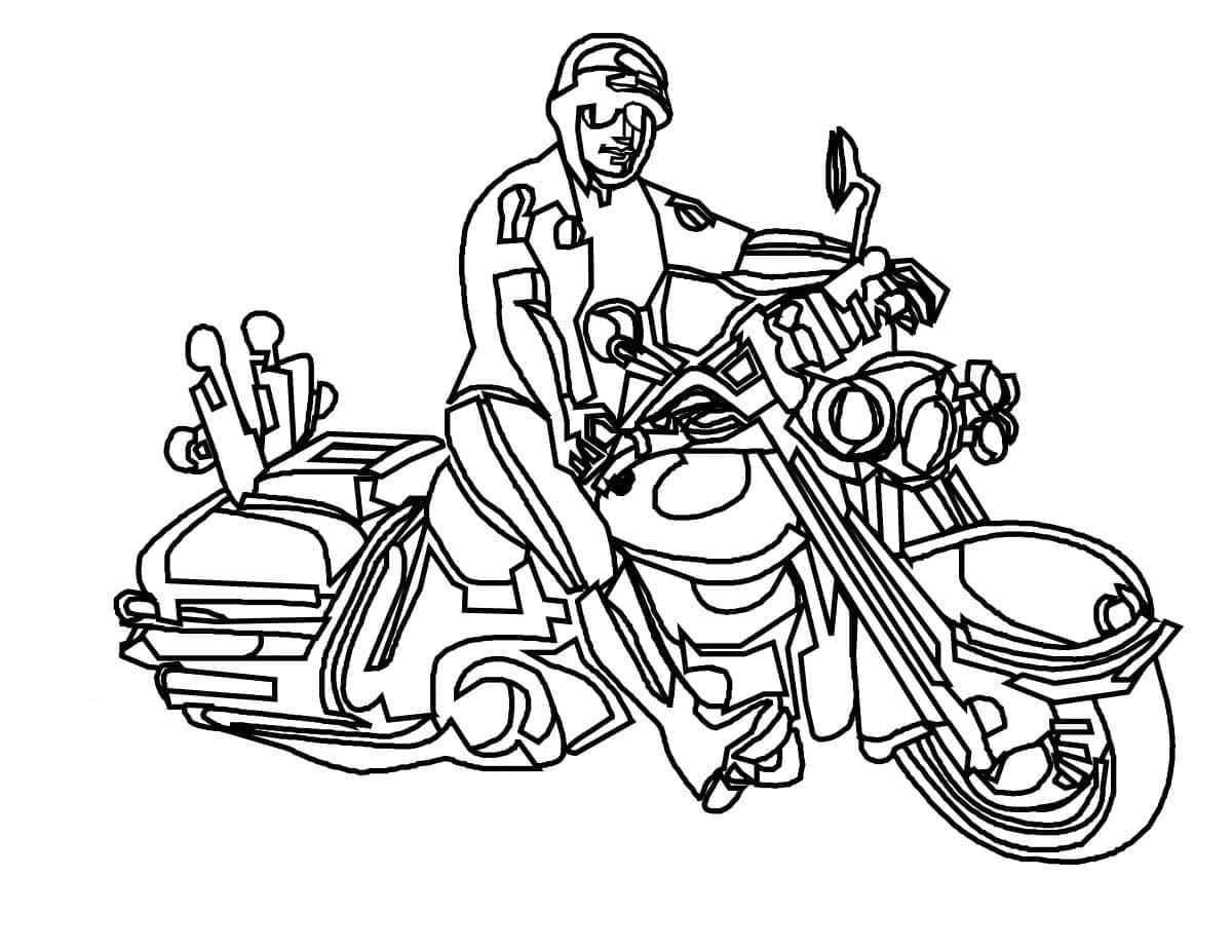 Coloring page: Harley-Davidson (Transportation) #210552 - Free Printable Coloring Pages