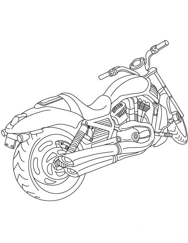Coloring page: Harley-Davidson (Transportation) #210557 - Free Printable Coloring Pages