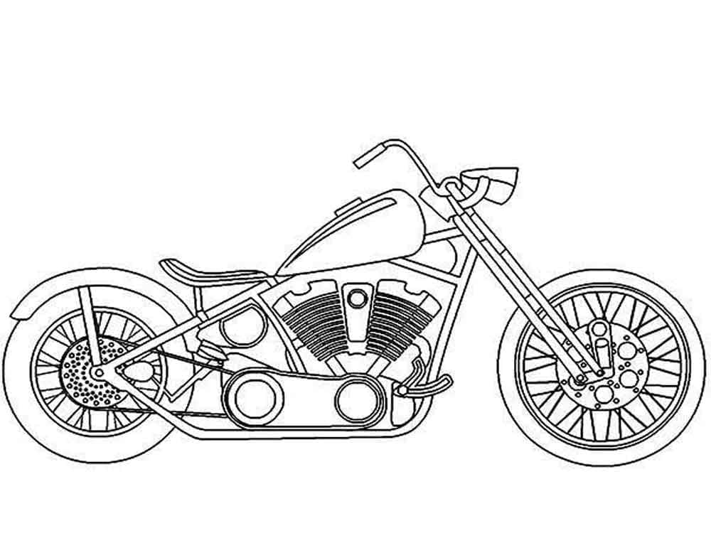 Coloring page: Harley-Davidson (Transportation) #210562 - Free Printable Coloring Pages