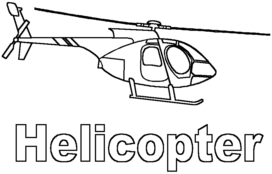 Coloring page: Helicopter (Transportation) #136028 - Free Printable Coloring Pages