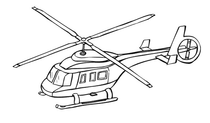 Coloring page: Helicopter (Transportation) #136030 - Free Printable Coloring Pages