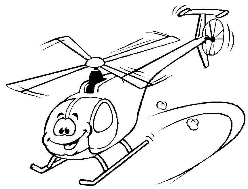 Coloring page: Helicopter (Transportation) #136032 - Free Printable Coloring Pages