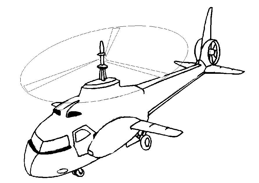 Coloring page: Helicopter (Transportation) #136033 - Free Printable Coloring Pages