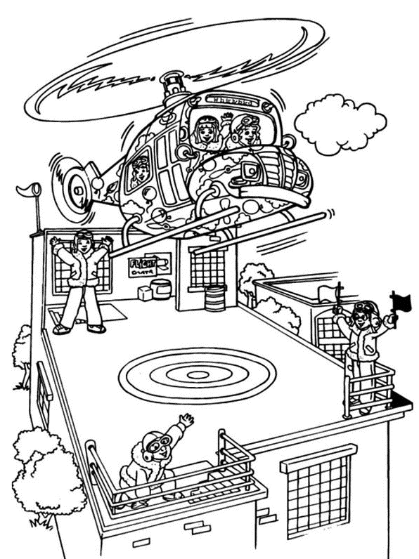Coloring page: Helicopter (Transportation) #136058 - Free Printable Coloring Pages