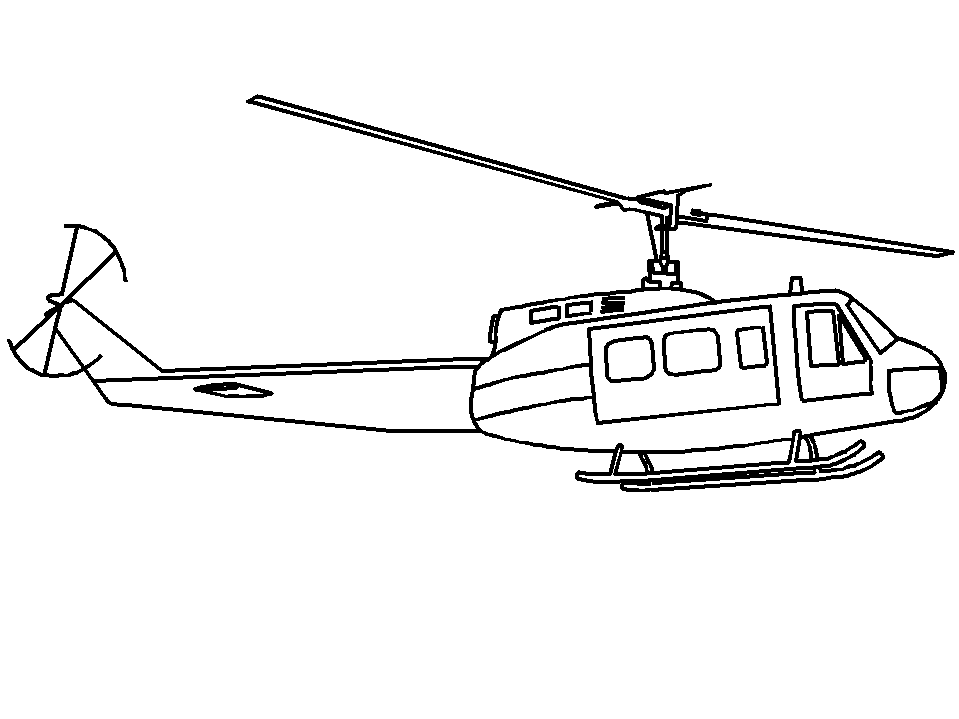 Coloring page: Helicopter (Transportation) #136064 - Free Printable Coloring Pages