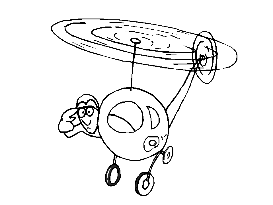 Coloring page: Helicopter (Transportation) #136068 - Free Printable Coloring Pages