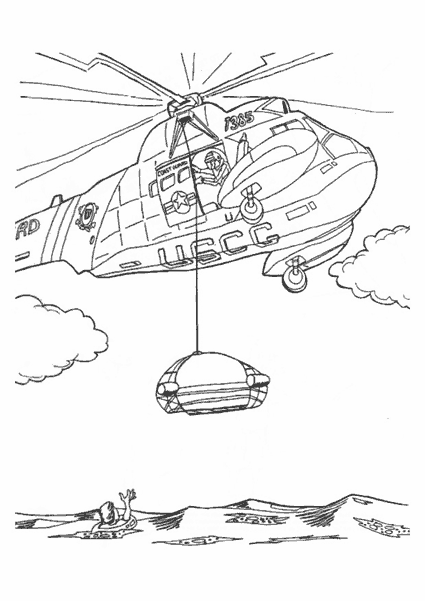 Coloring page: Helicopter (Transportation) #136069 - Free Printable Coloring Pages