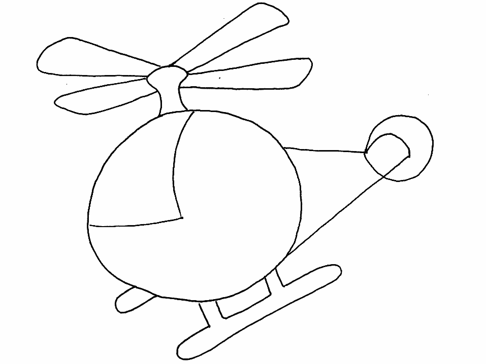 Coloring page: Helicopter (Transportation) #136073 - Free Printable Coloring Pages