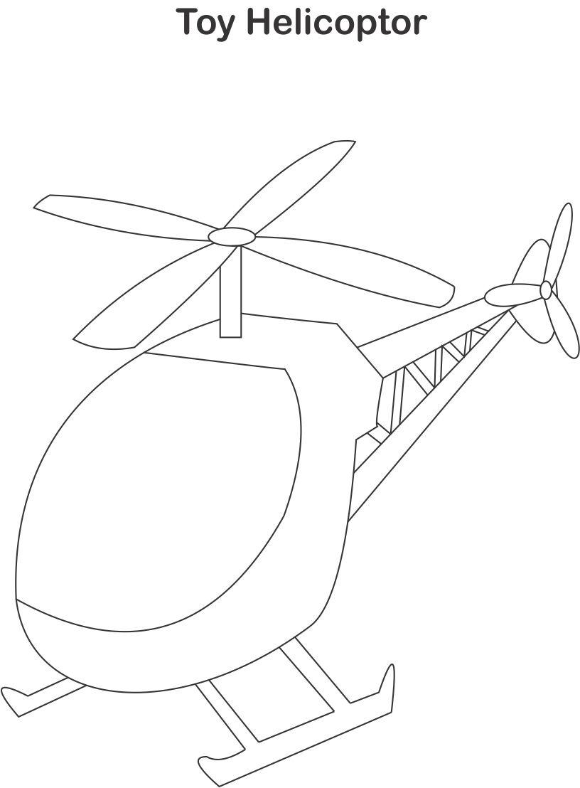 Coloring page: Helicopter (Transportation) #136087 - Free Printable Coloring Pages