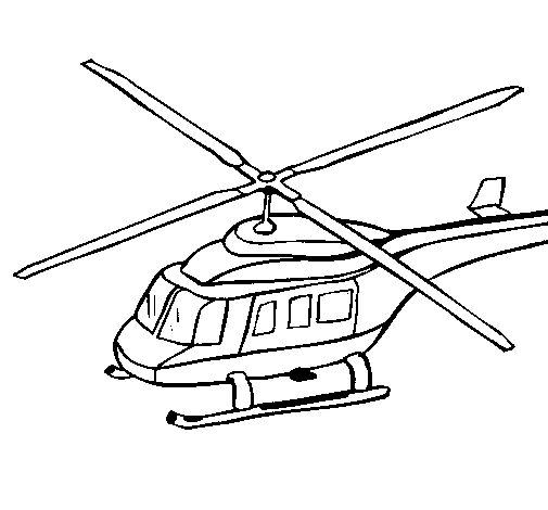 Coloring page: Helicopter (Transportation) #136098 - Free Printable Coloring Pages