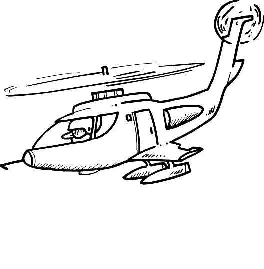 Coloring page: Helicopter (Transportation) #136099 - Free Printable Coloring Pages