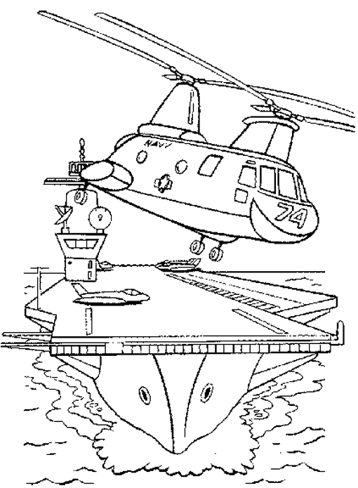 Coloring page: Helicopter (Transportation) #136105 - Free Printable Coloring Pages