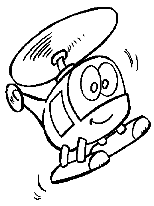 Coloring page: Helicopter (Transportation) #136109 - Free Printable Coloring Pages