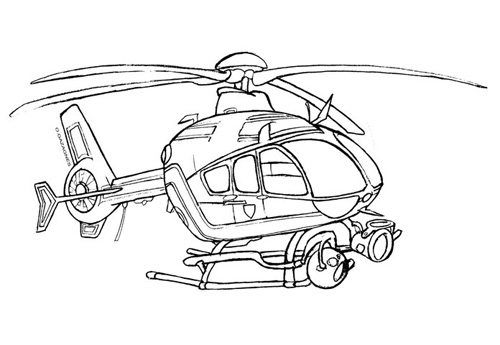 Coloring page: Helicopter (Transportation) #136110 - Free Printable Coloring Pages