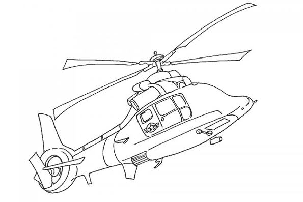 Coloring page: Helicopter (Transportation) #136114 - Free Printable Coloring Pages