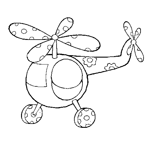 Coloring page: Helicopter (Transportation) #136122 - Free Printable Coloring Pages
