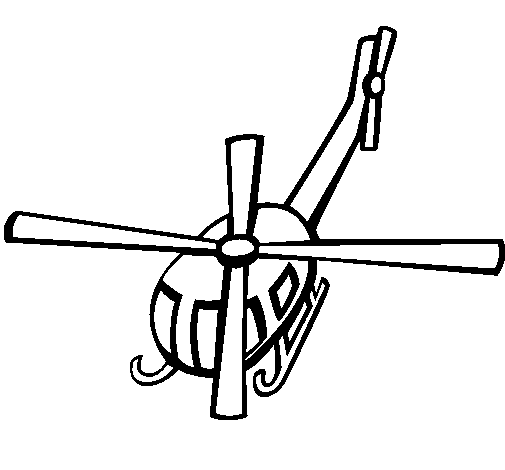 Coloring page: Helicopter (Transportation) #136136 - Free Printable Coloring Pages