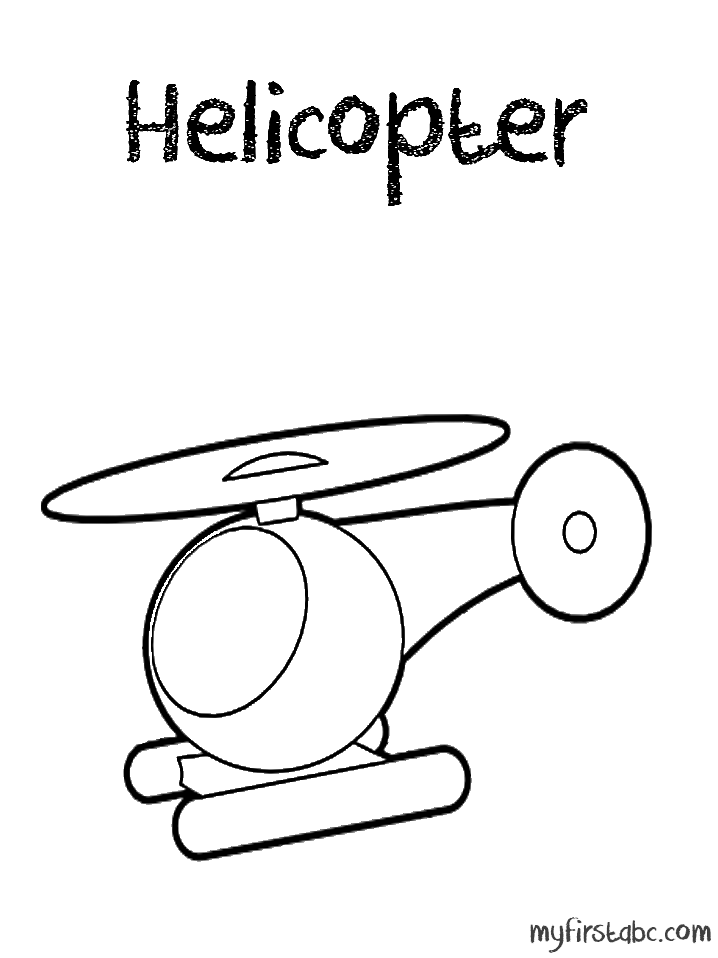 Coloring page: Helicopter (Transportation) #136140 - Free Printable Coloring Pages