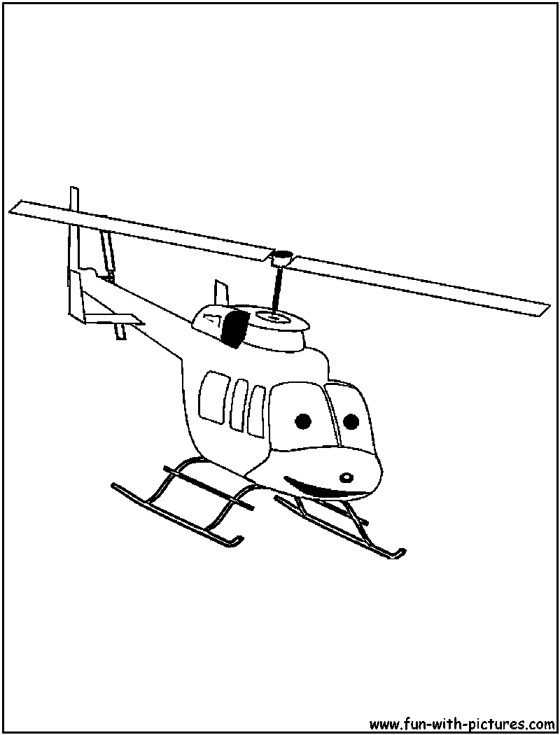 Coloring page: Helicopter (Transportation) #136197 - Free Printable Coloring Pages