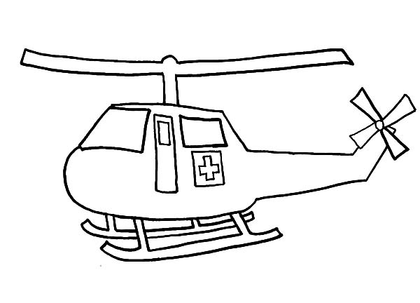 Coloring page: Helicopter (Transportation) #136219 - Free Printable Coloring Pages
