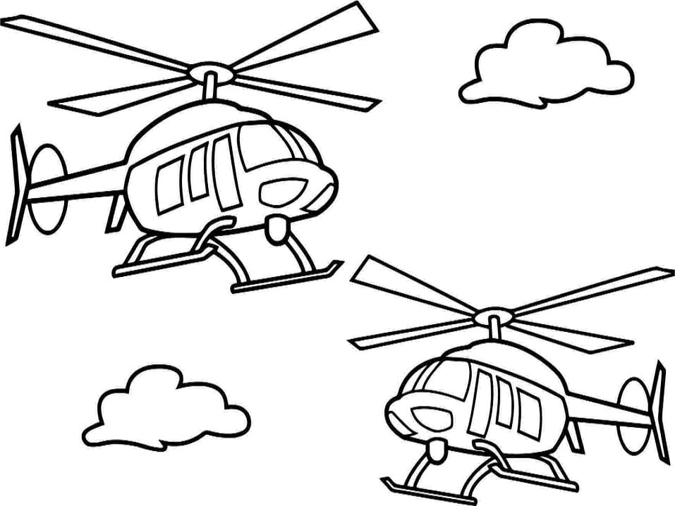 Free printable Helicopter coloring page #174143 from Transportation collection