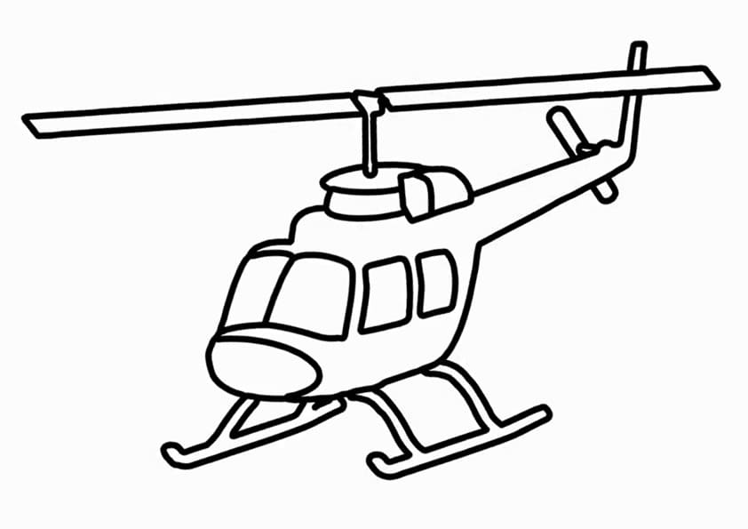 Free printable Helicopter coloring page #174148 from Transportation collection