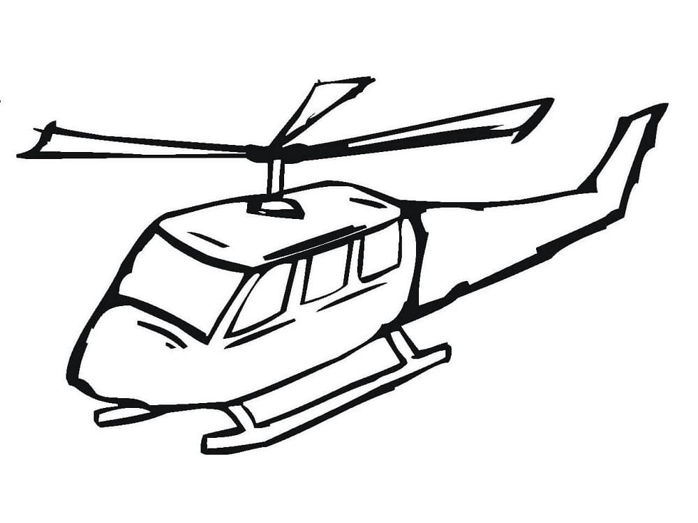 Free printable Helicopter coloring page #174149 from Transportation collection