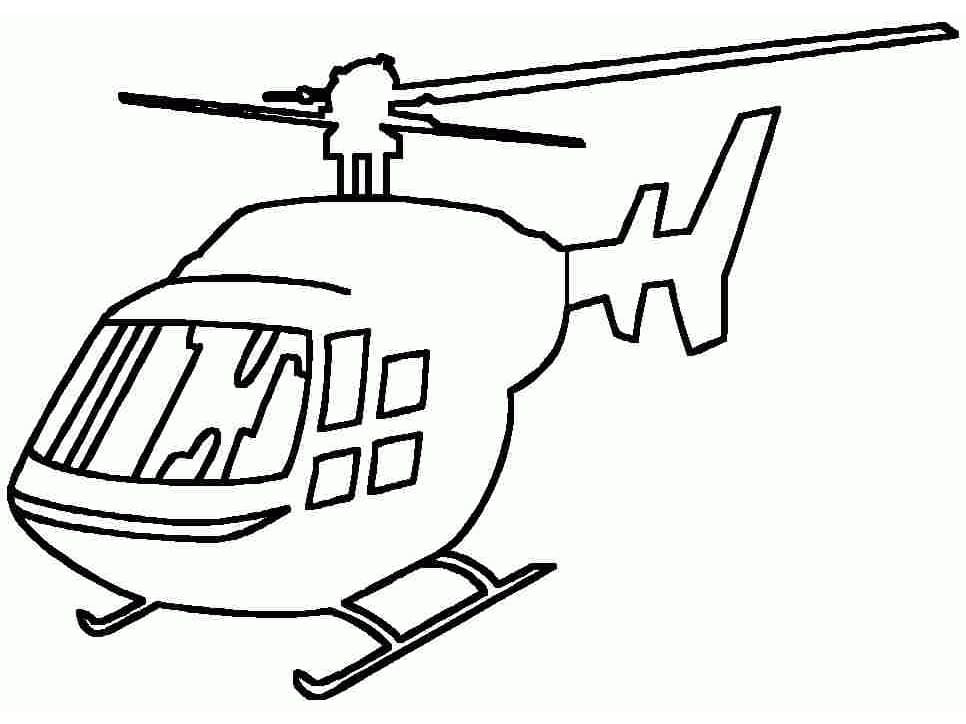 Free printable Helicopter coloring page #174151 from Transportation collection