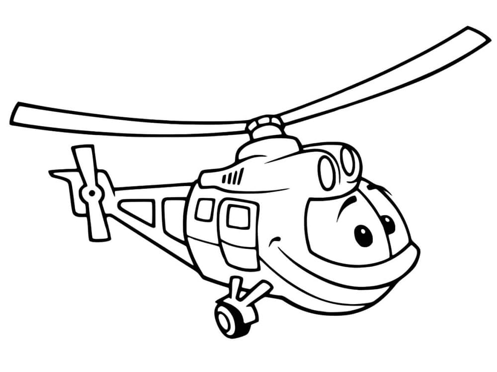 Free printable Helicopter coloring page #174155 from Transportation collection