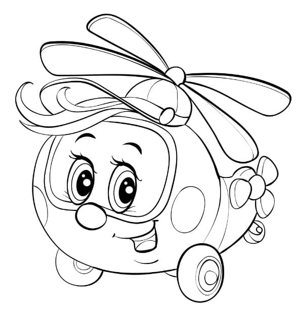 Free printable Helicopter coloring page #174158 from Transportation collection